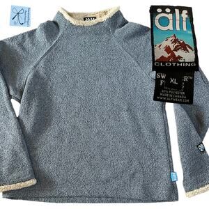 Alf Kuhl Mockneck Sweater Fleece Sweater Kids Sz XL